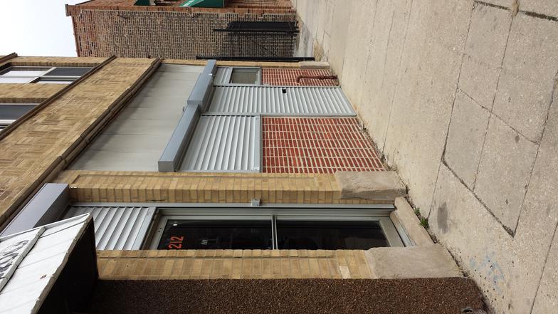 Storefront before awning improvements